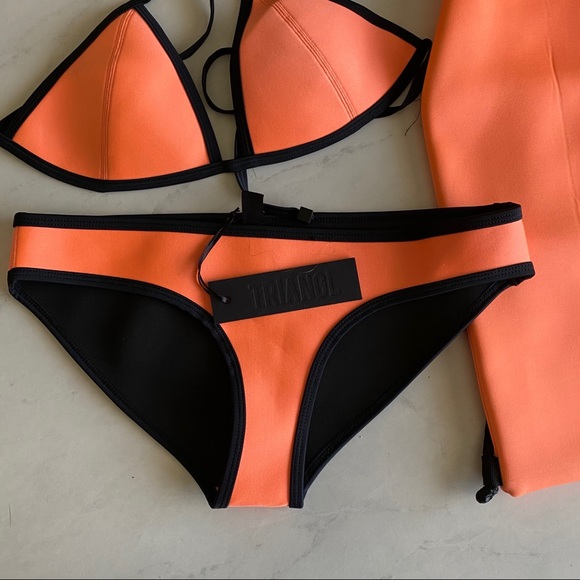 Triangl orange bikini top - Picture 6 of 9